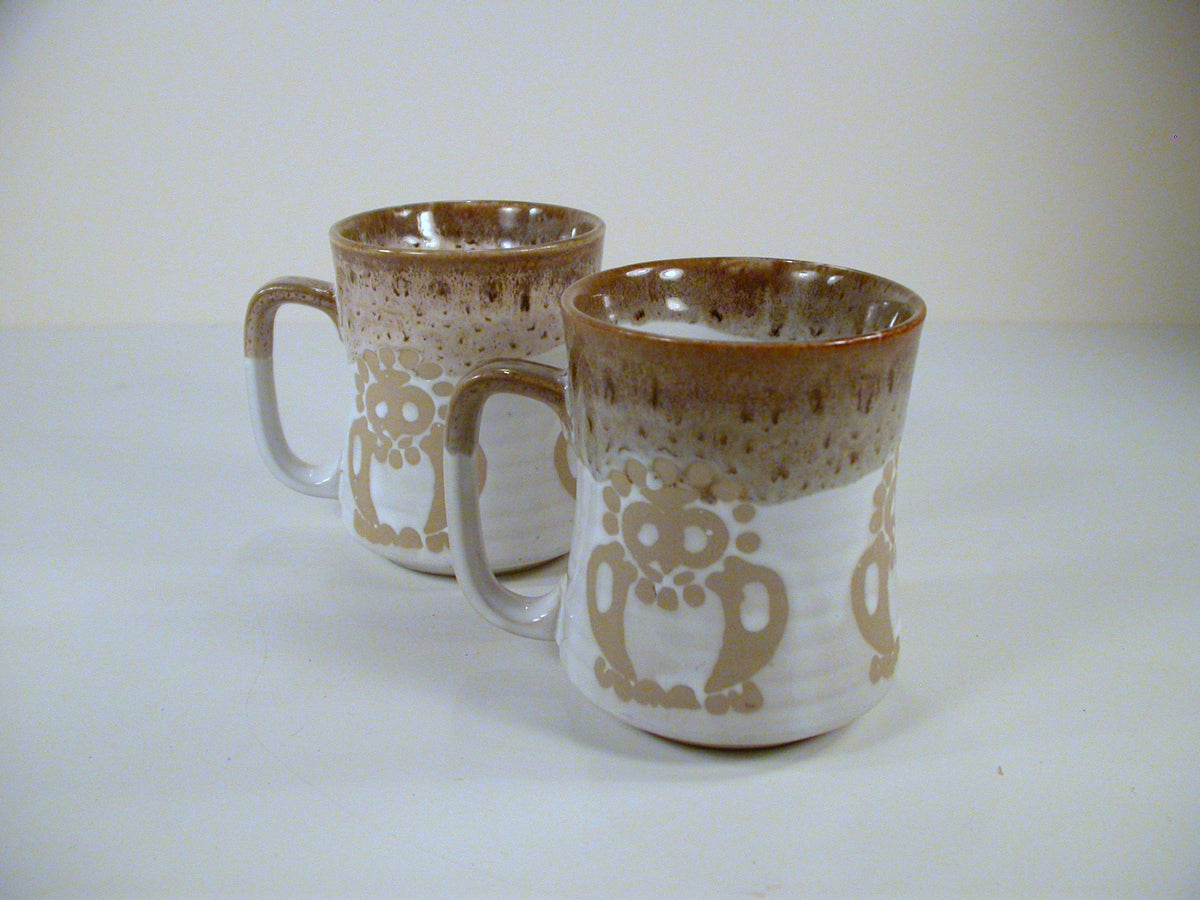 Mid Century Mugs Japan | Stylized Owl Design