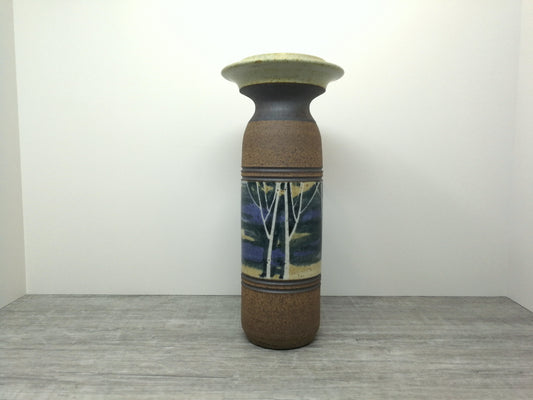 Peter Price Stoneware Vase | Treeline Series | Vintage Salt Spring Island Pottery