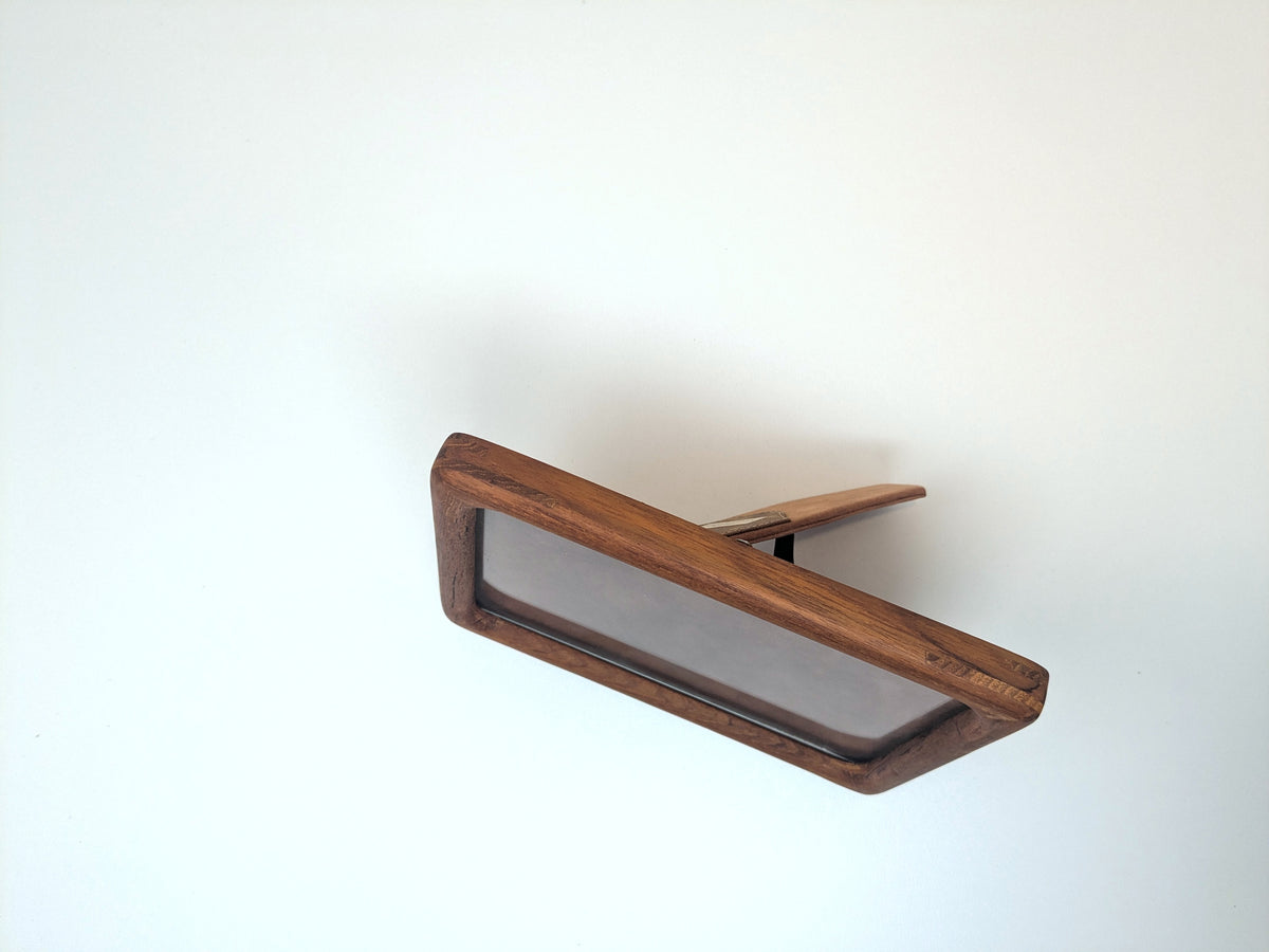Mid Century Teak Picture Frame | Solid Teak Rectangular Frame | Horizontal Display