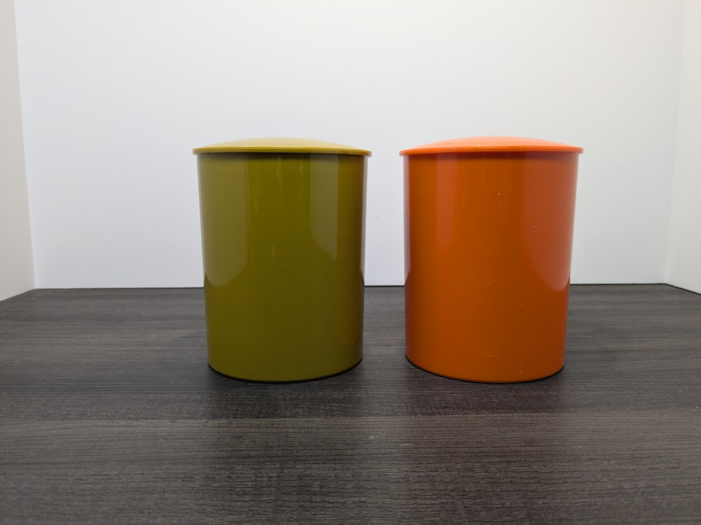 Danish Mid Century Plastic Canisters | Coffee & Tea Storage Containers | Vintage Mid Century Kitchenware
