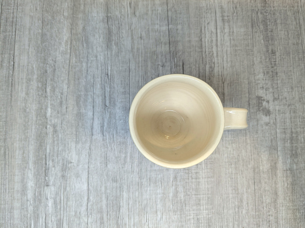 Ceramic Cup Bright Abstract Poppy Design | Hand Made