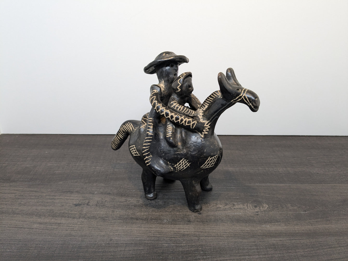 Práxedes Caro Quinchamali Pottery Chile| 20th Century Mestizo Traditional Chilean Decorative Pottery