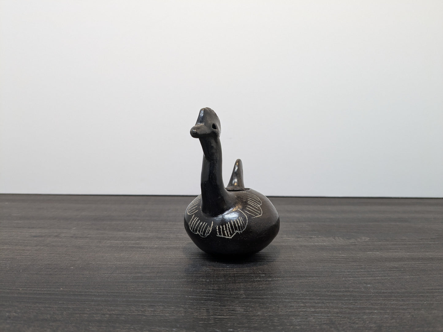 Vintage Quinchamali Pottery Chile | Small Rooster Pot| 20th Century Mestizo Traditional Chilean Decorative Pottery