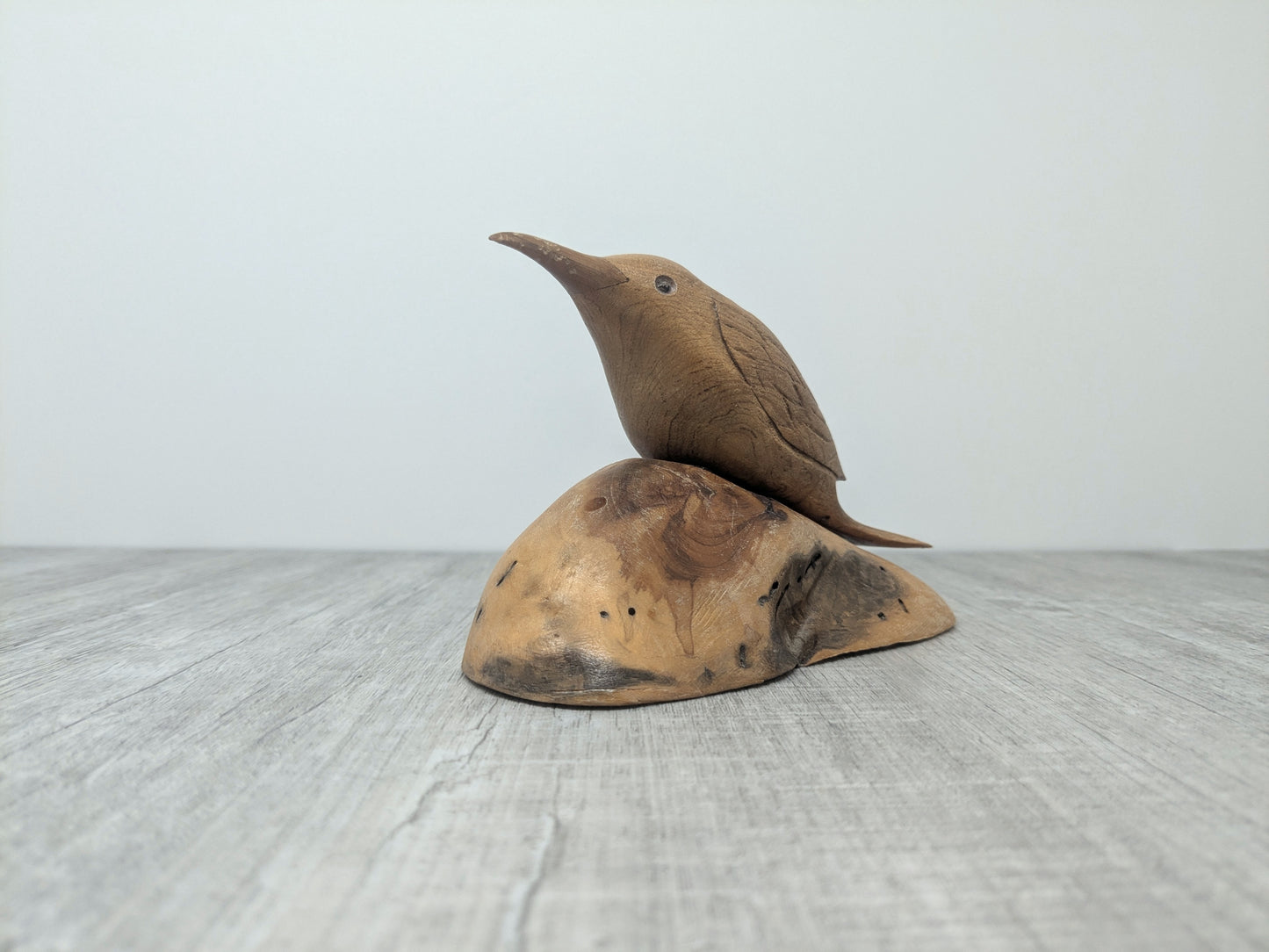 Red Fairhall Wood Carving | Red Tree Creeper Bird Carving