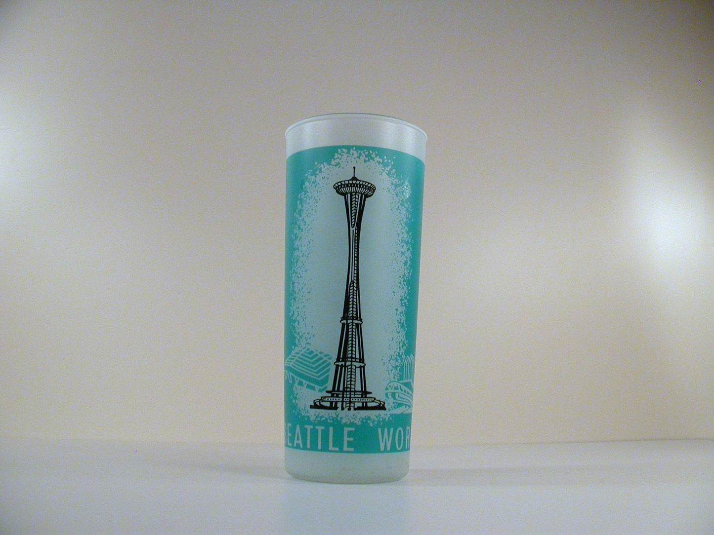1962 Seattle World's Fair Drinking Glasses. Space Needle, Colisseum