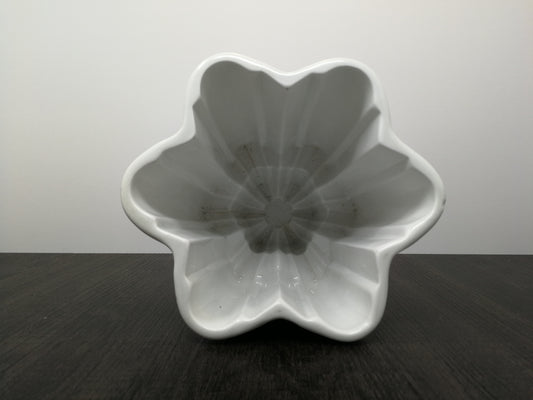 Shelley Ceramic Jelly Mould | British Ceramic White Ironstone Pottery | Art Deco Kitchen Decor  | Ceramic Jelly Mould