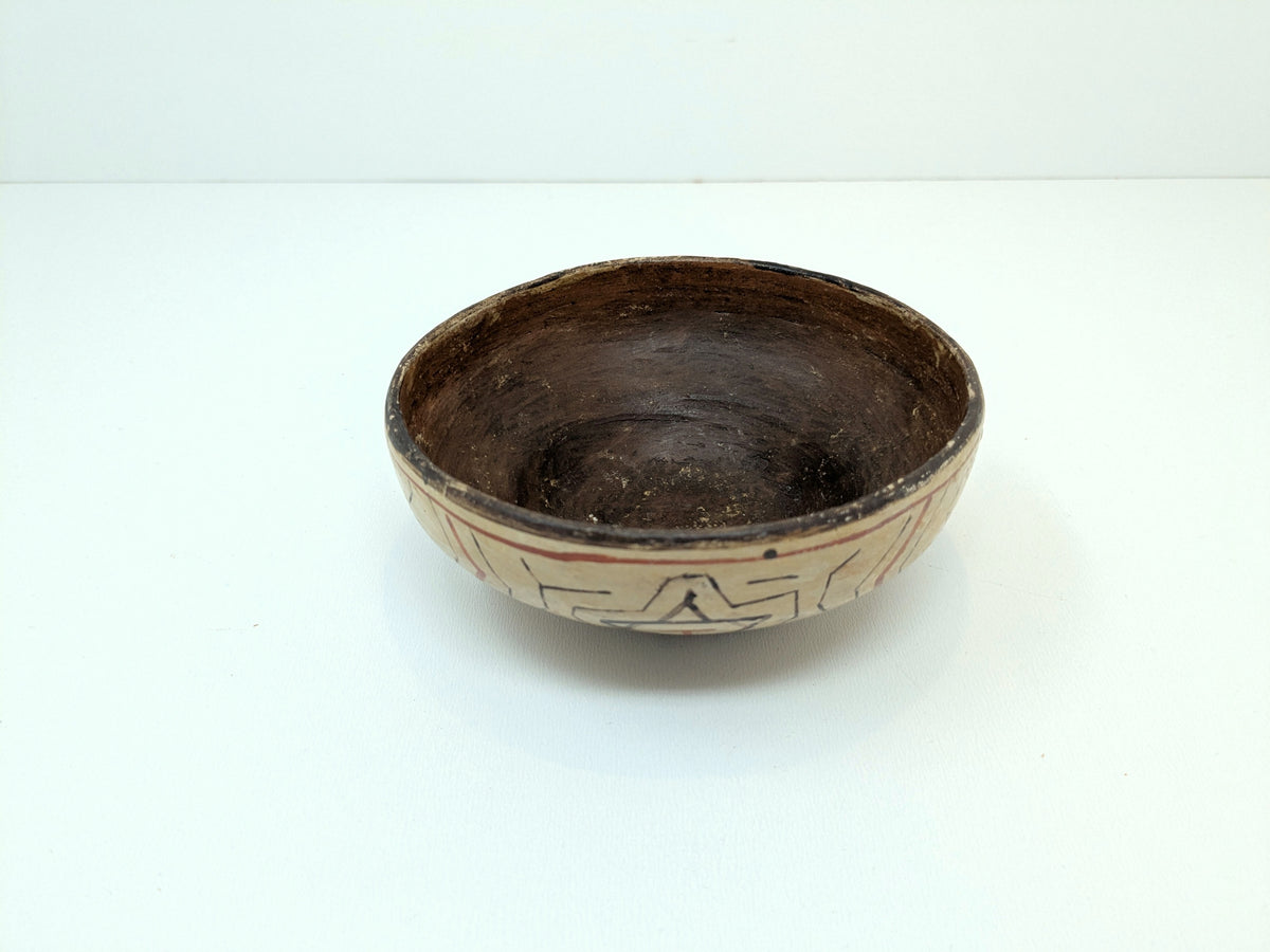 Shipibo-Conibo Polychrome Pottery Bowl | Vintage Peruvian Indigenous Pottery | 1930's-40's