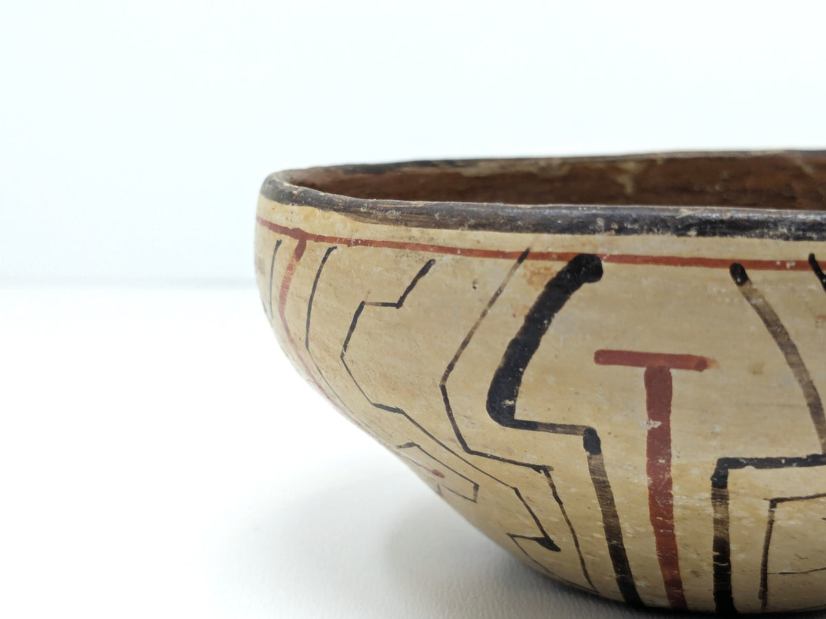 Shipibo-Conibo Polychrome Pottery Bowl | Vintage Peruvian Indigenous Pottery | 1930's-40's