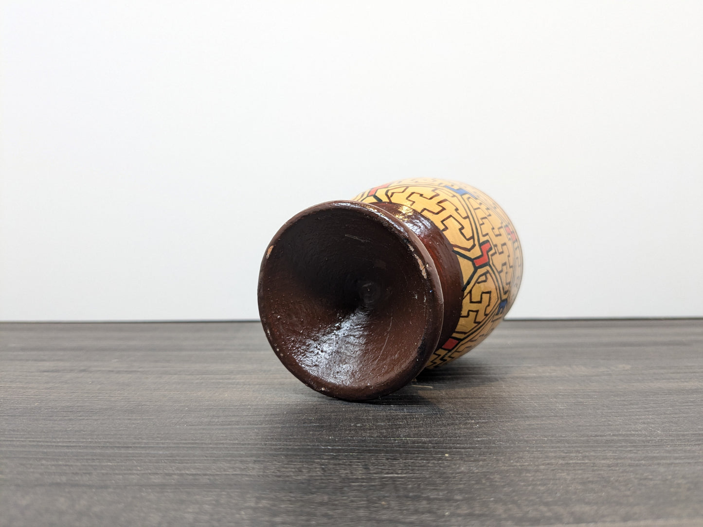 Vintage Shipibo-Conibo Indigenous Peruvian Pottery | Cup Shaped Polychrome Shipibo Pottery