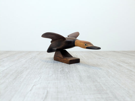 Hand Carved Wood Duck Figure | SIWOK Salta Argentina Mallard