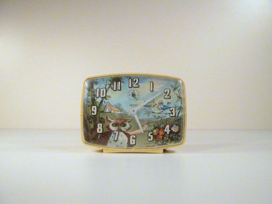 Smiths Alarm Clock, 1960's Plastic Alarm clock Made in England