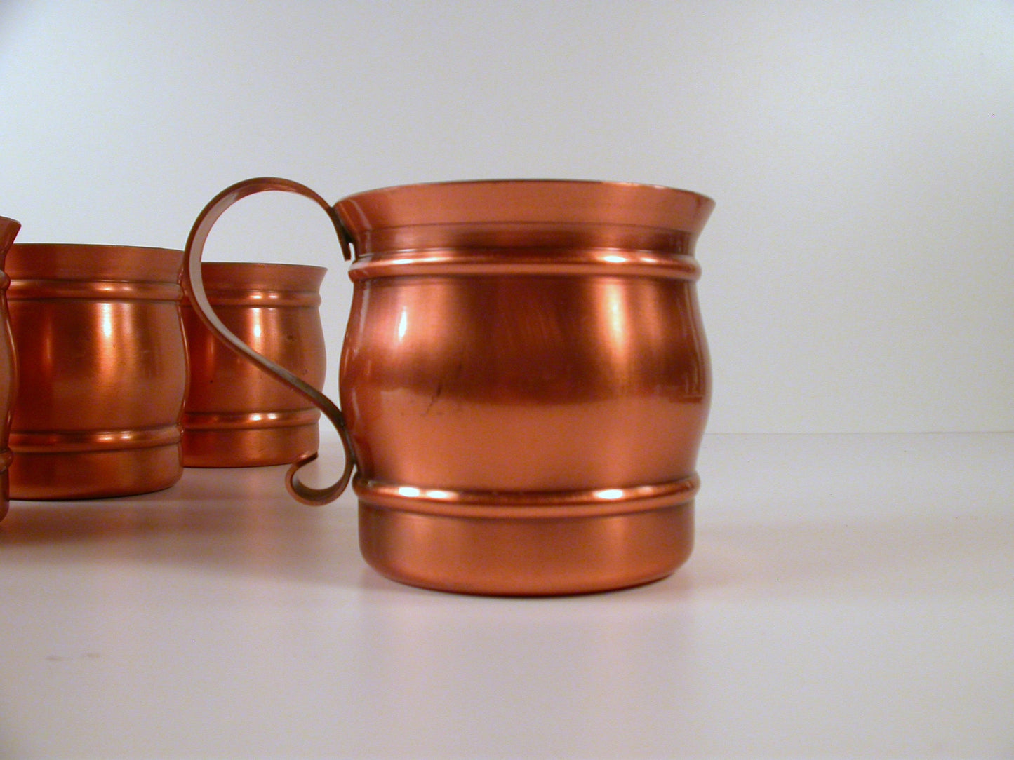Gregorian Copper Mugs, Vintage Copper Mugs