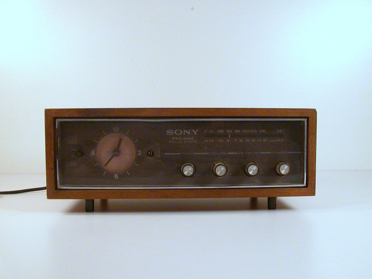 Sony Vintage Radio | Teak Cased Sony Radio | Mid Century Sony Radio