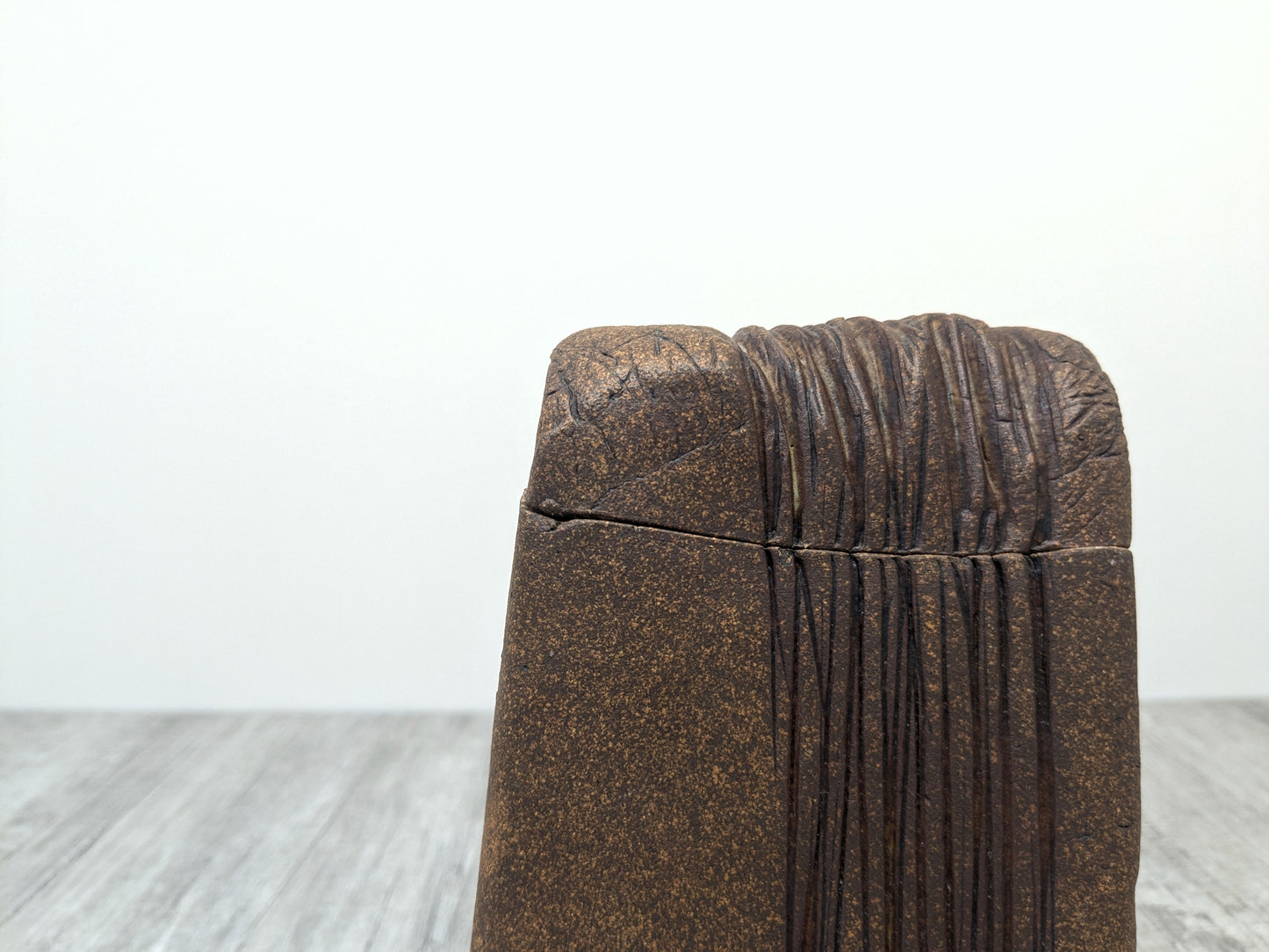 Carol Southward Studio Pottery | Brutalist Lidded Stoneware Container