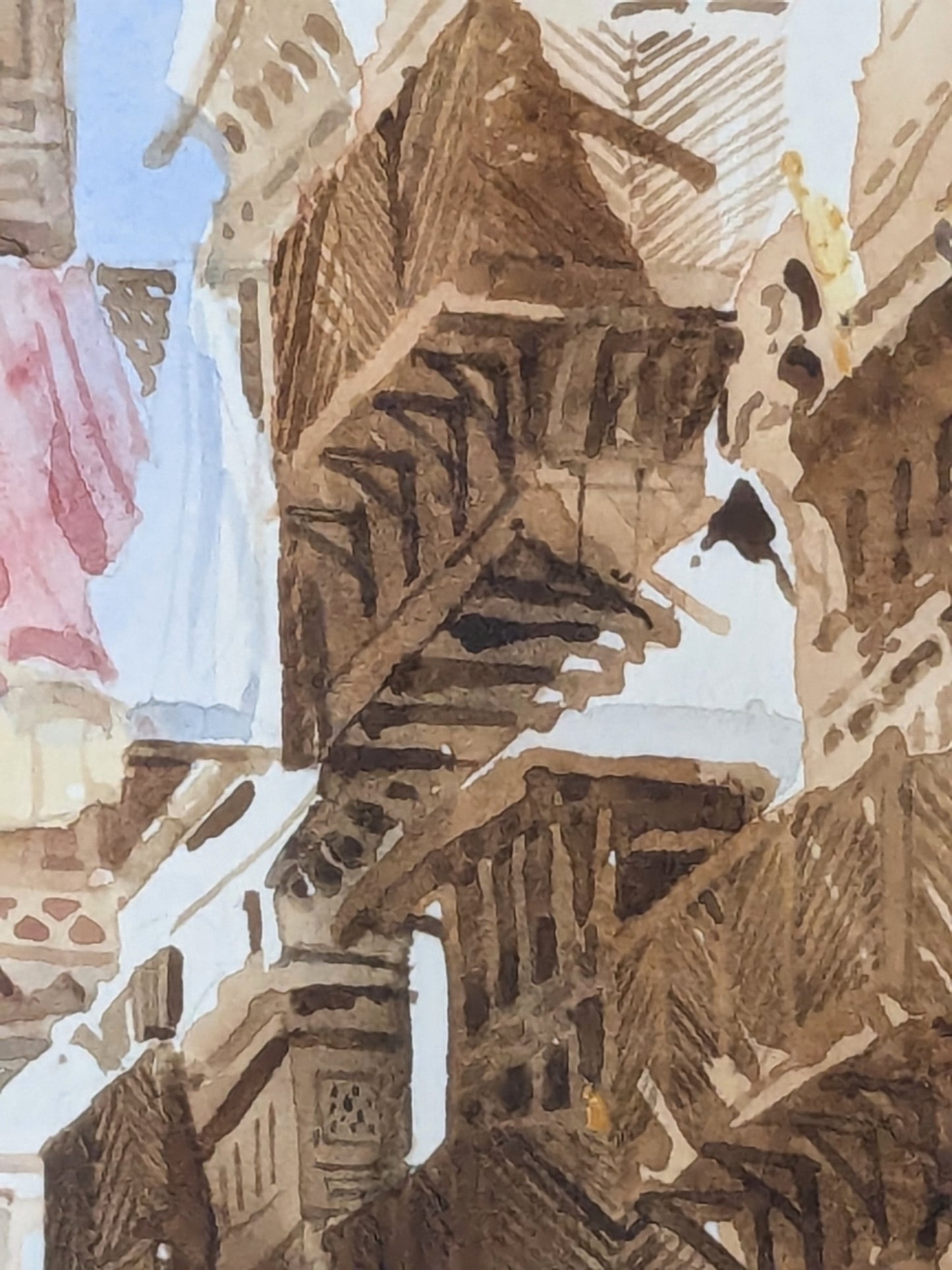 Spencer Tart Original Watercolour | Jeddah Historic City