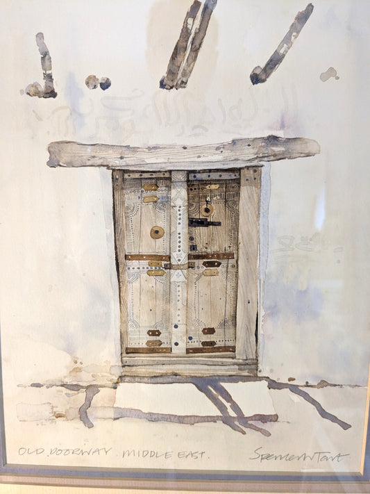 Spencer Tart Original Watercolour | Middle East Doorway Original Art