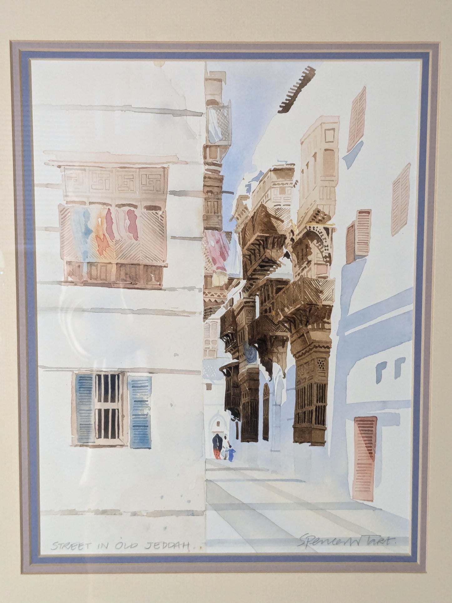 Spencer Tart Original Watercolour | Jeddah Historic City