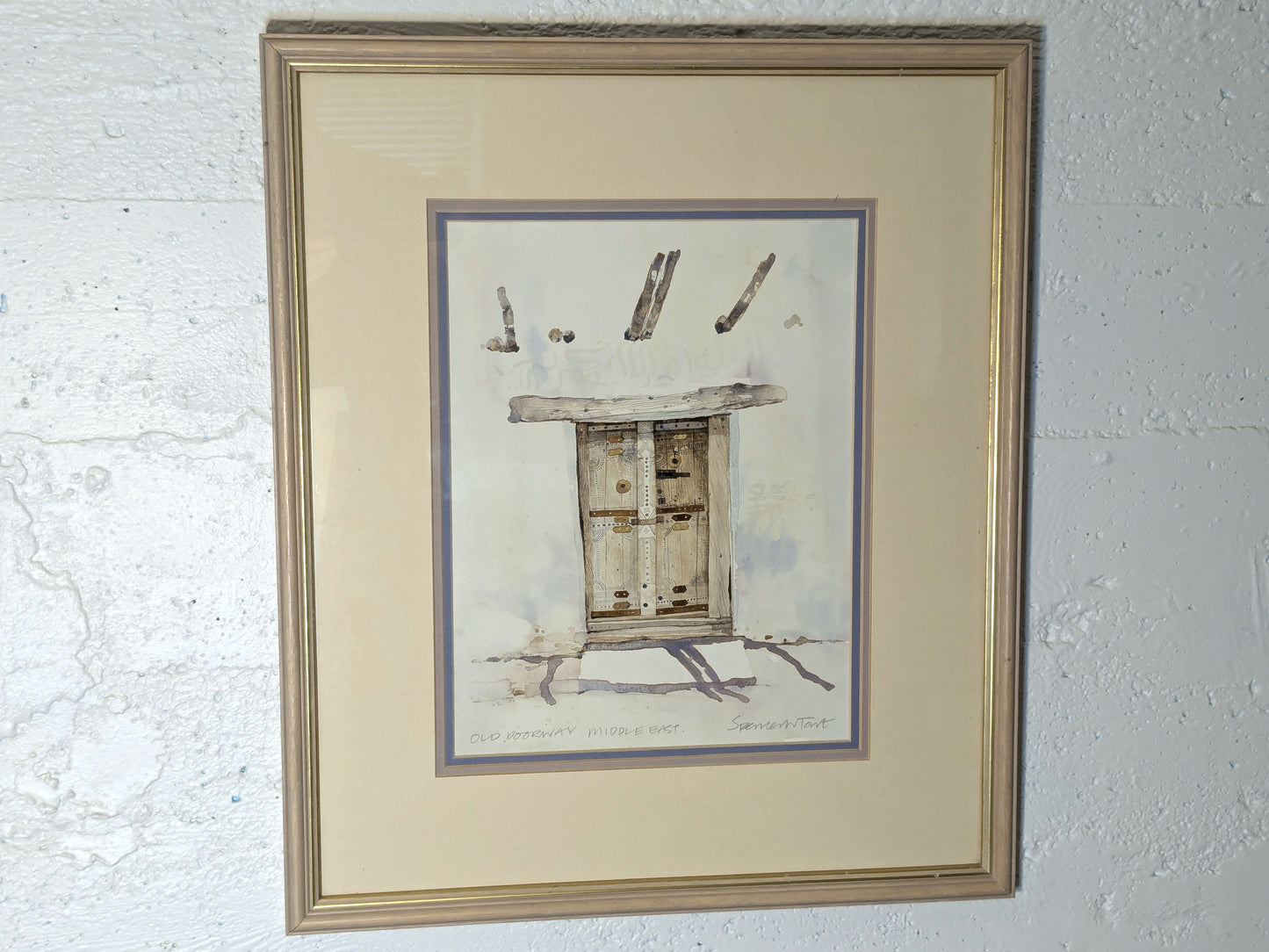 Spencer Tart Original Watercolour | Middle East Doorway Original Art