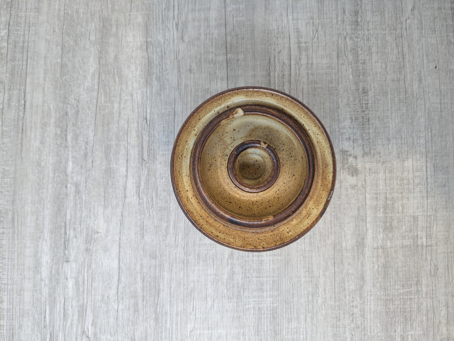 Lidded Stoneware Jar | Skilfully Thrown With Nice Detailing