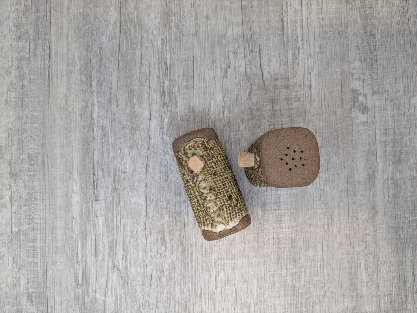 Linda Mackie Stoneware Salt and Pepper Shakers | Swan Lake Pottery