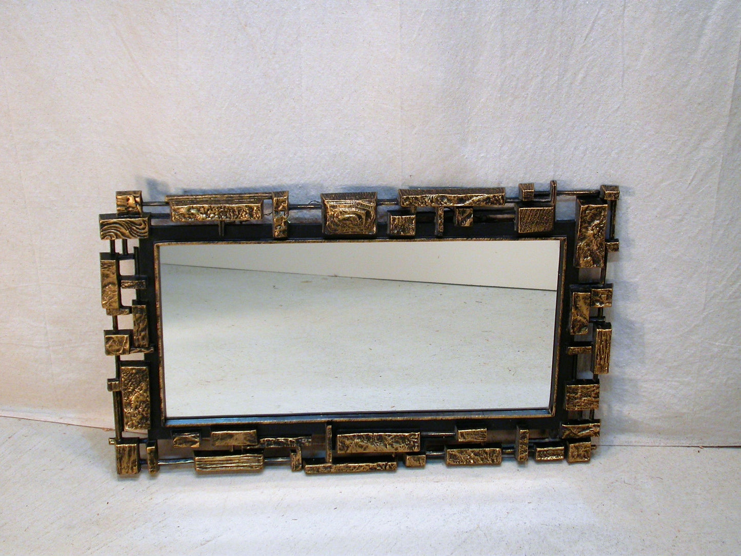 Syrocco Brutalist Mirror | Mid Century Mirror