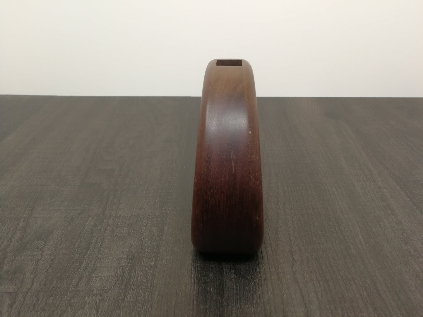 Round Walnut vase / Walnut bud vase