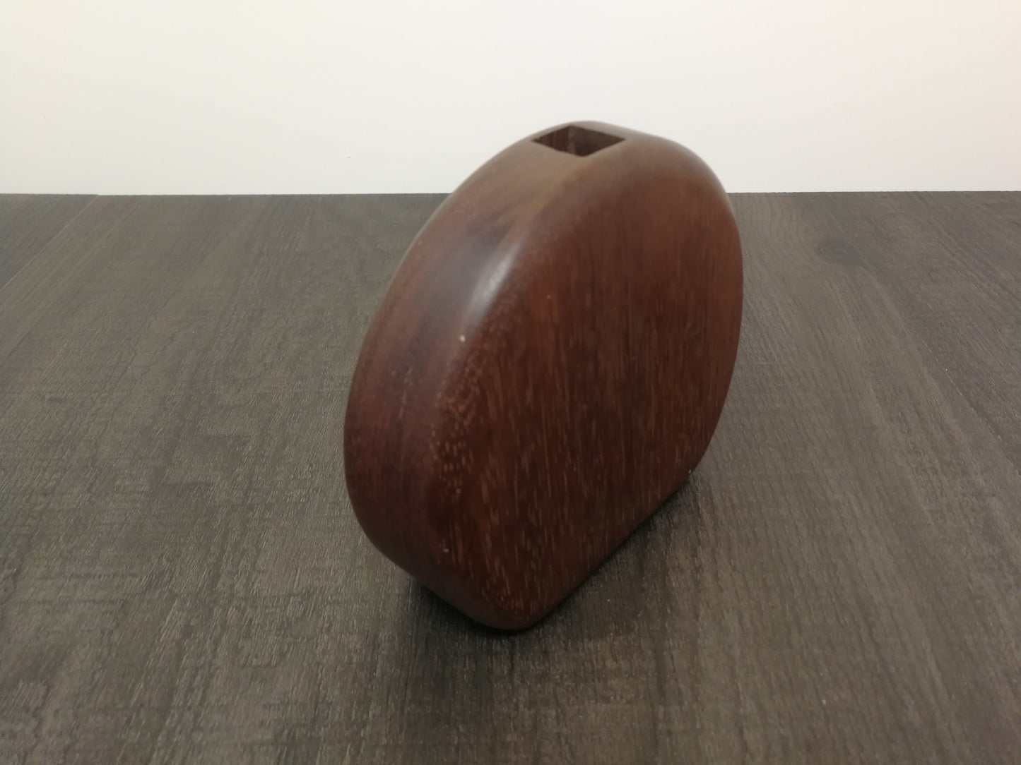 Round Walnut vase / Walnut bud vase