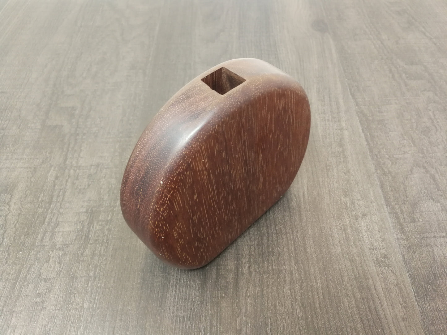 Round Walnut vase / Walnut bud vase