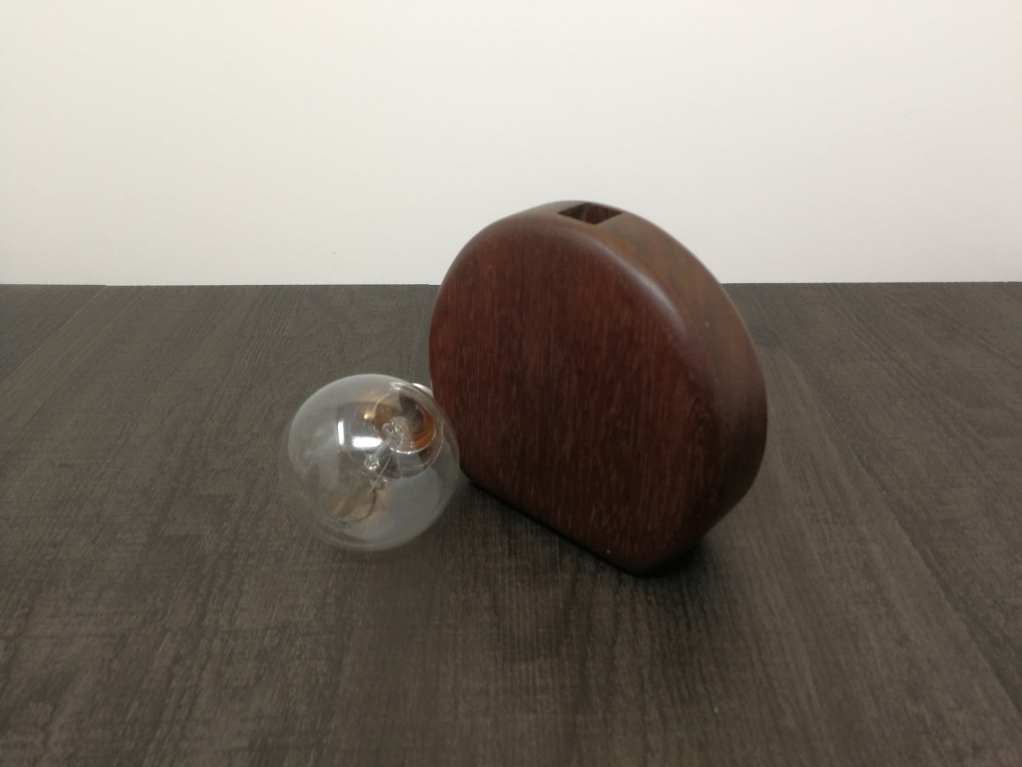 Round Walnut vase / Walnut bud vase