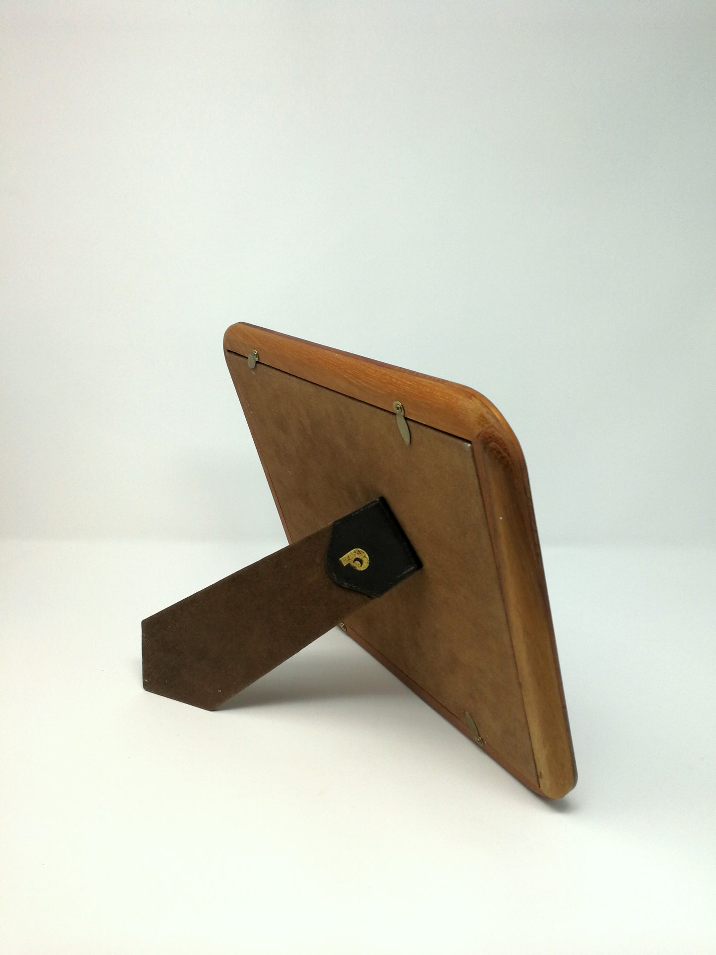 Mid Century Teak Picture Frame | Solid Teak Oval Frame | Vertical or Horizontal Display