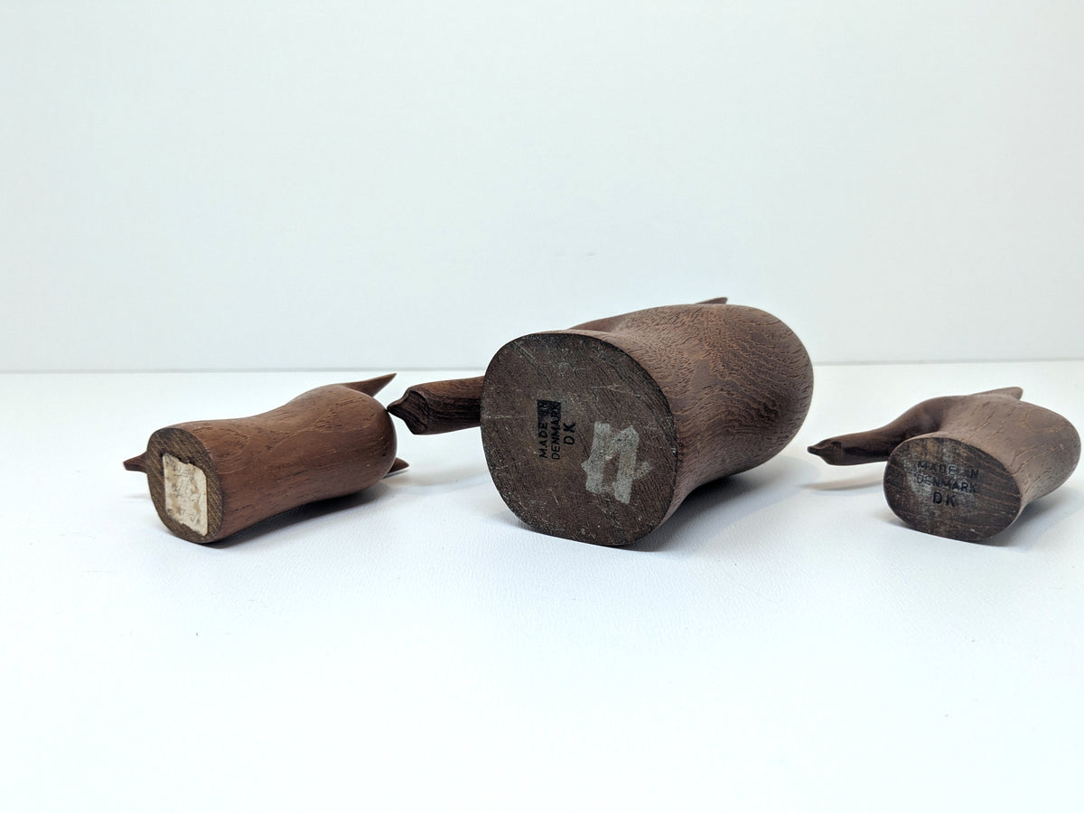 Teak elephants Danish Mid-Century Design | Set of 3