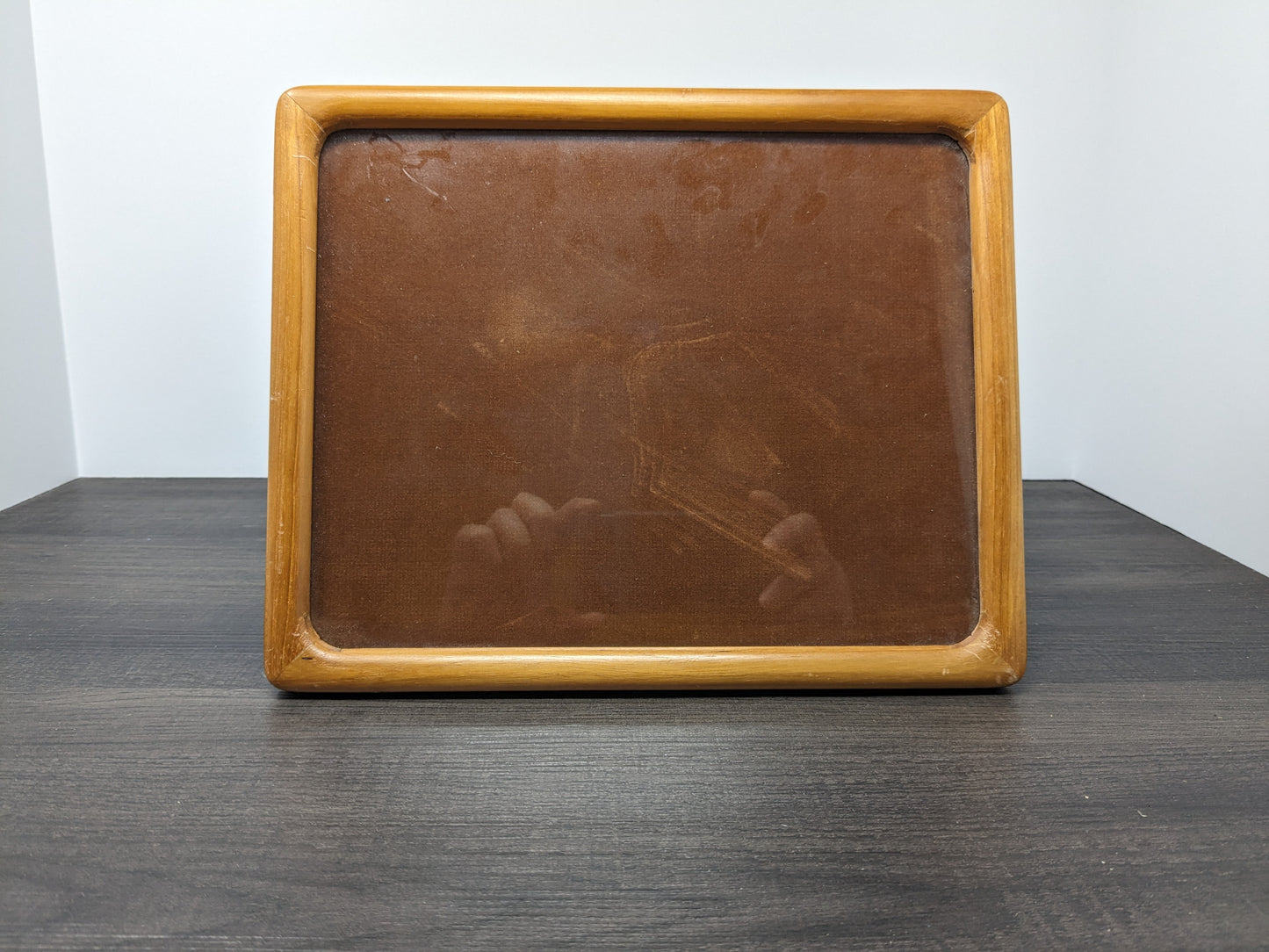 Mid Century Teak Picture Frame | Solid Teak Rectangular Frame | Vertical or Horizontal Display | Fits 8" X 10" Photo | Danish Modern Design