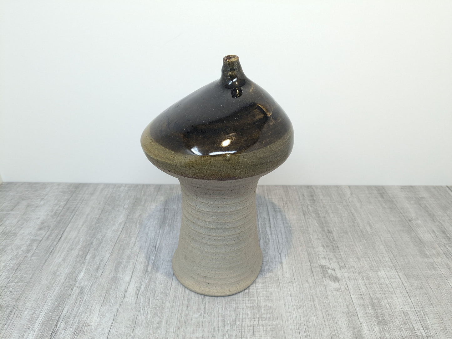 Ted Driediger Studio Pottery Mushroom Vase | Driediger Stoneware Vase