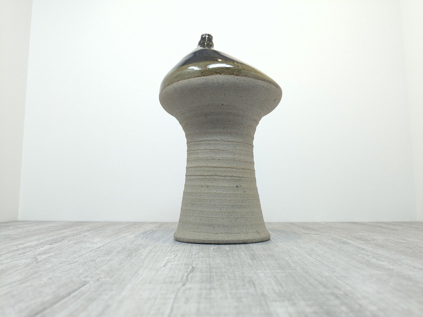 Ted Driediger Studio Pottery Mushroom Vase | Driediger Stoneware Vase