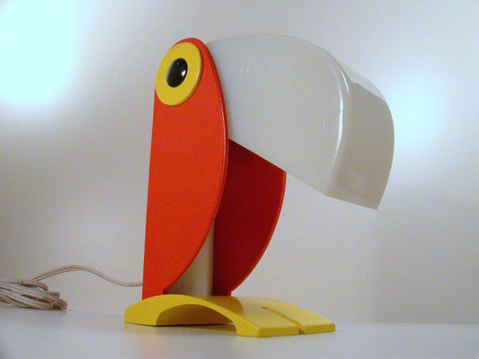 1960's Toucan Plastic Table lamp