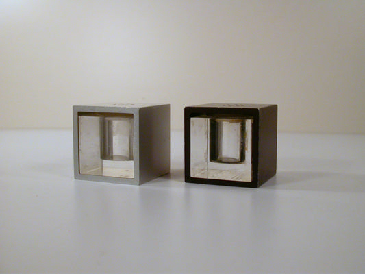 Tukilik Salt and Pepper Shakers | Aluminum and Lucite