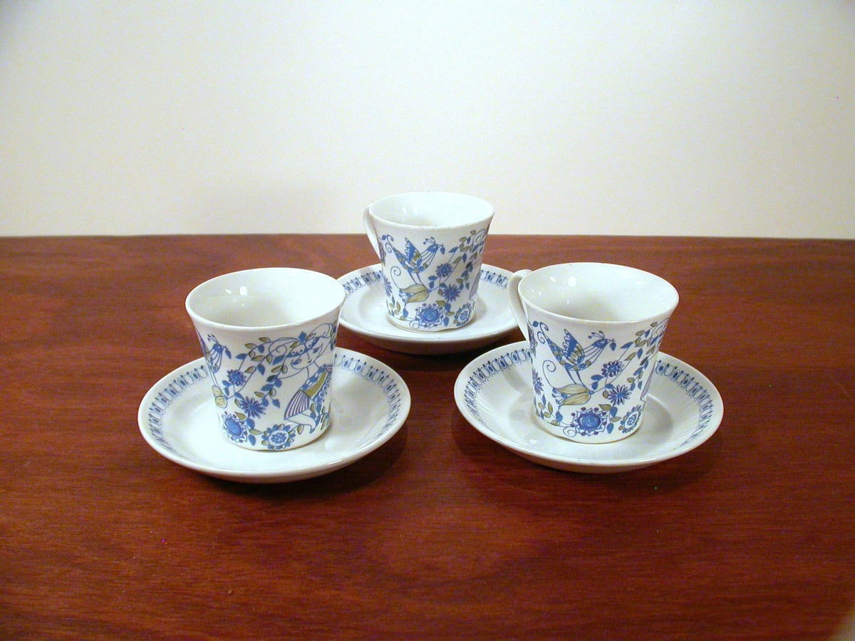 Turi Gramstad Oliver Lotte Tea Cups and Saucers | Figgjo Flint