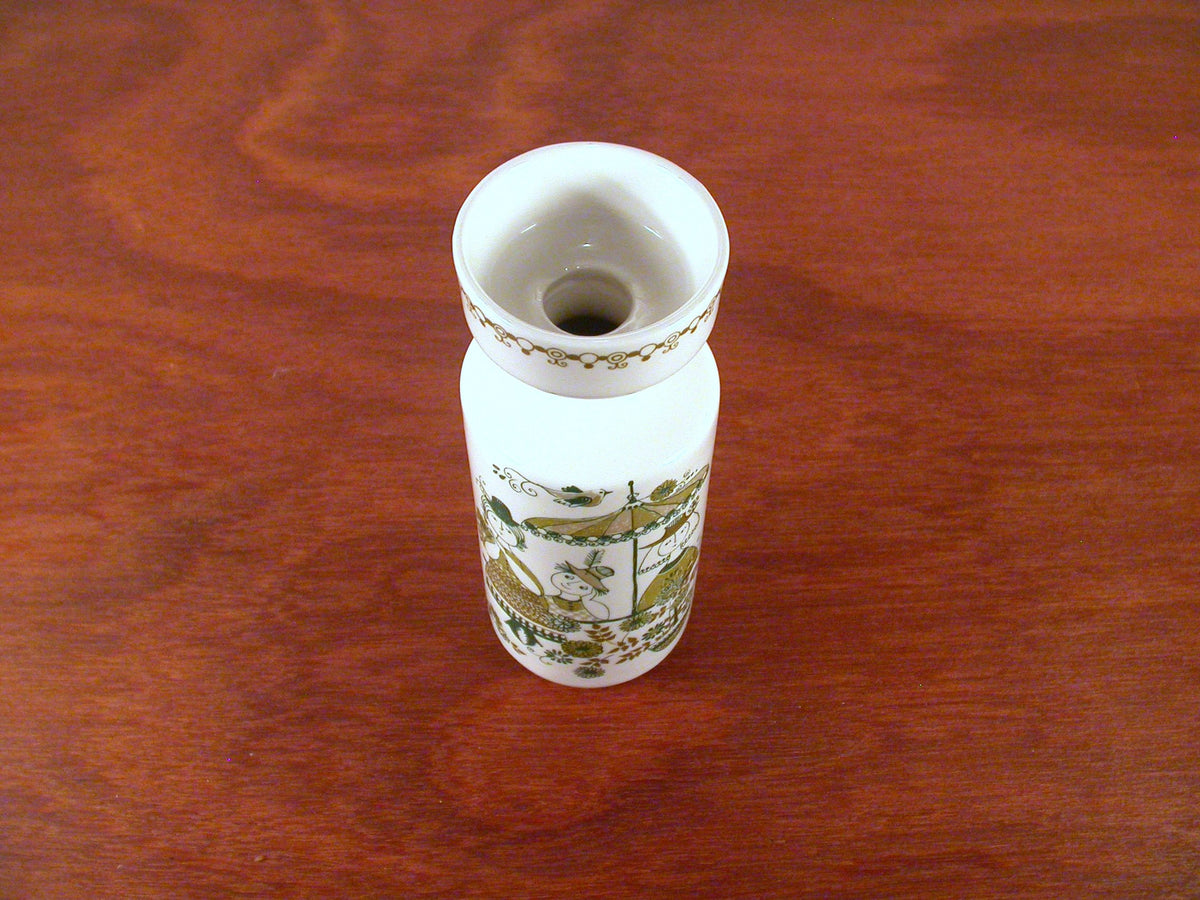 Turi Gramstad Oliver Designed Candle Stick Holder | Green Market Pattern