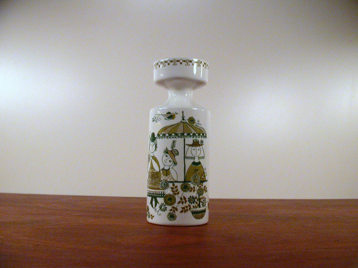 Turi Gramstad Oliver Designed Candle Stick Holder | Green Market Pattern