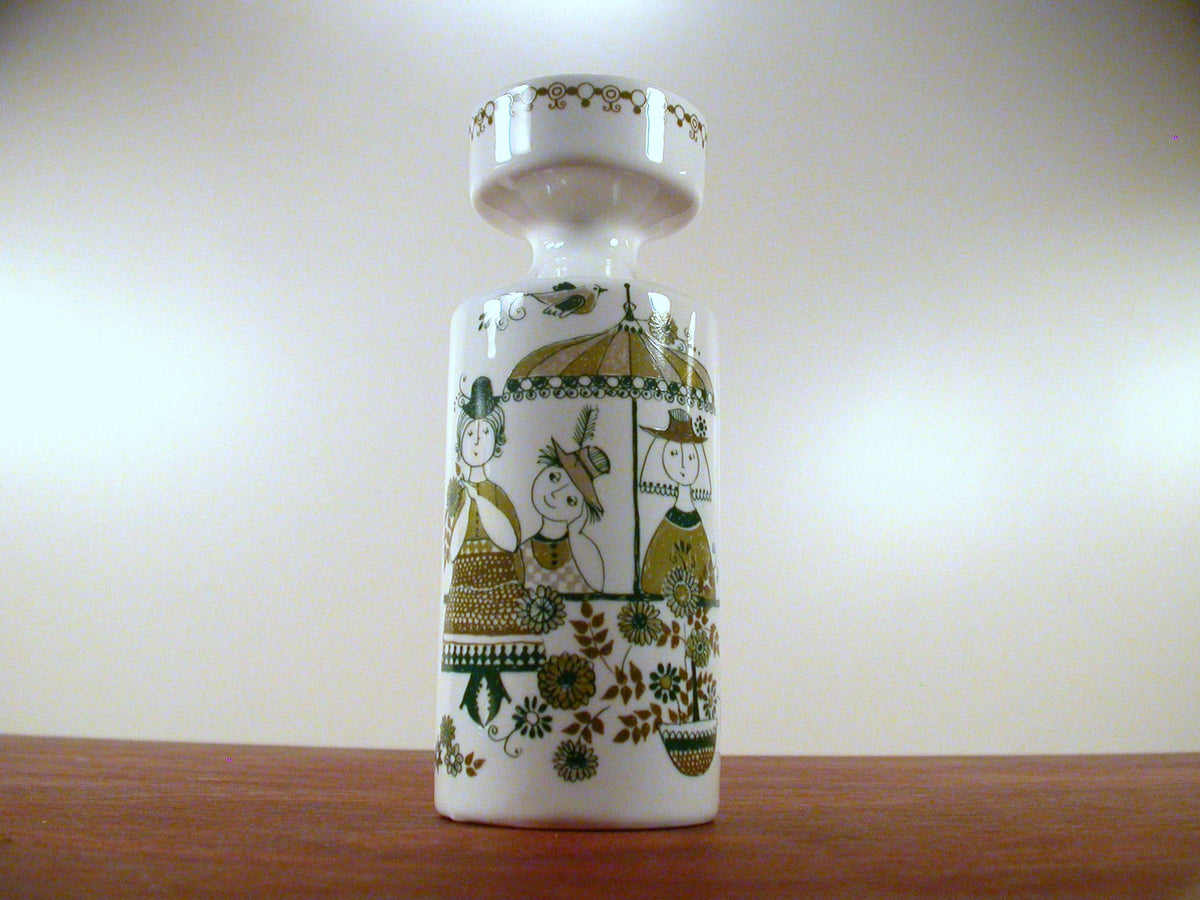 Turi Gramstad Oliver Designed Candle Stick Holder | Green Market Pattern