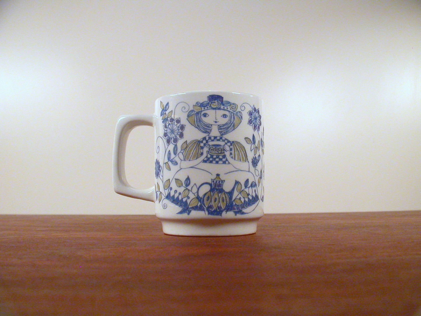 Turi Design Coffee Mug, Lotte Pattern by FF( Figgjo Flint), Dishware made in Norway