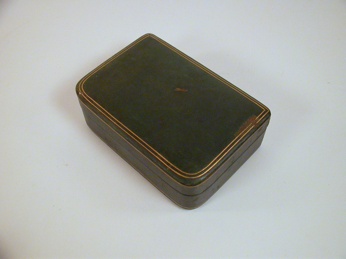 Vintage Jewelry Box, Leather Jewelry Box made for the Hudson's Bay Company, Italian Jewelery Box
