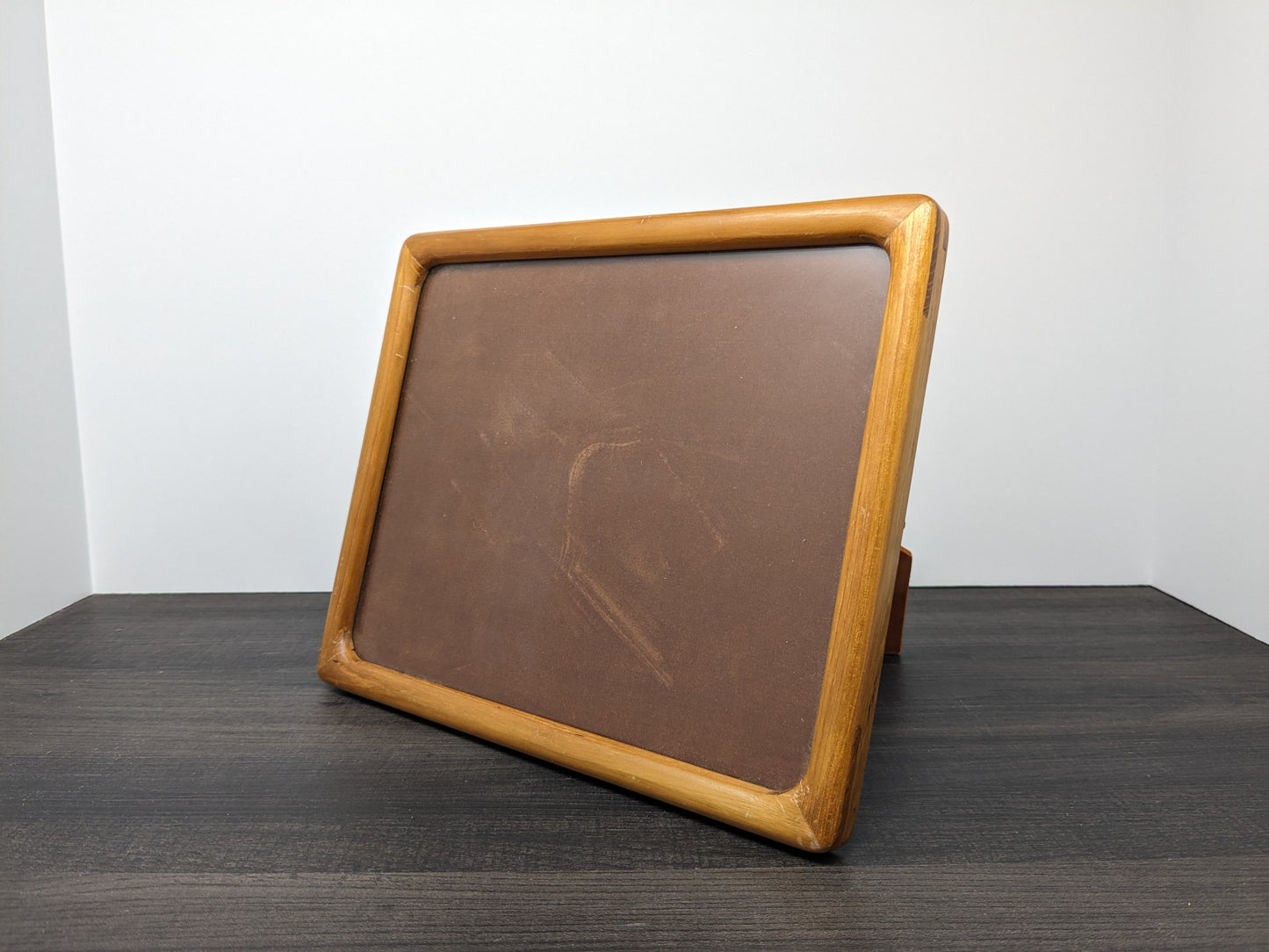 Mid Century Teak Picture Frame | Solid Teak Rectangular Frame | Vertical or Horizontal Display | Fits 8" X 10" Photo | Danish Modern Design