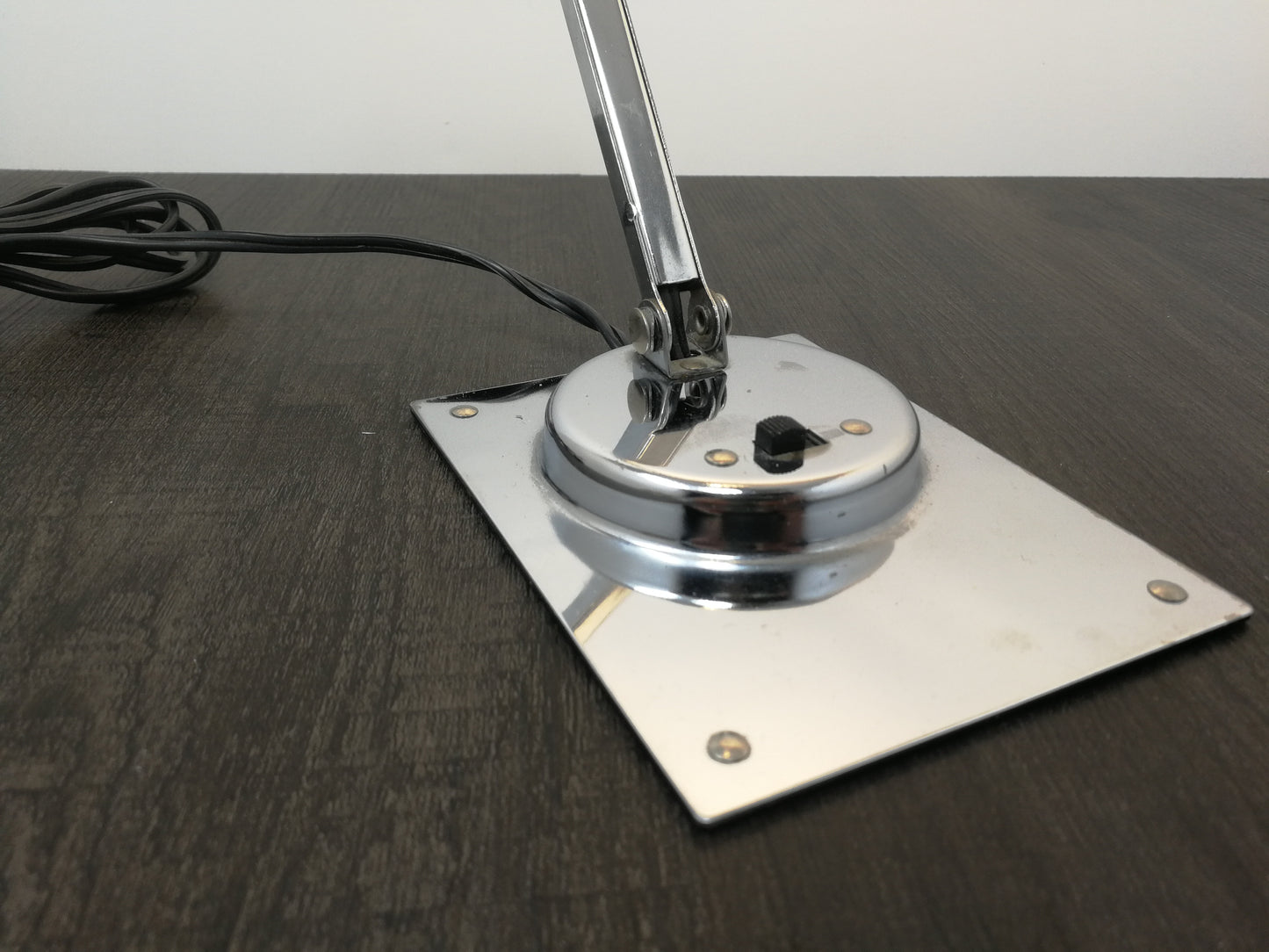 Chrome and Black Tensor Desk Lamp | Jay Monroe Design 1960's