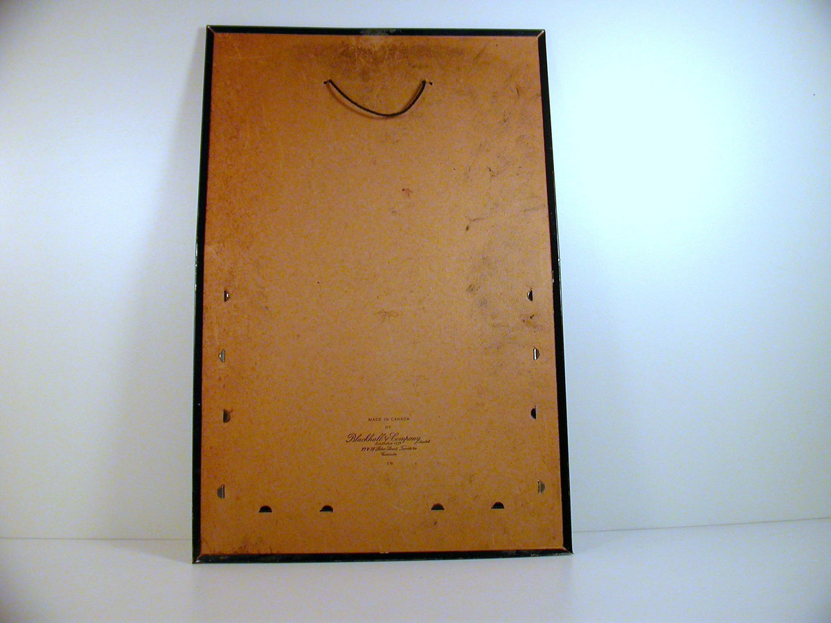Vintage Bank Wall Calendar, Tin and Cardboard Calendar, Blackhall & Company Calendar