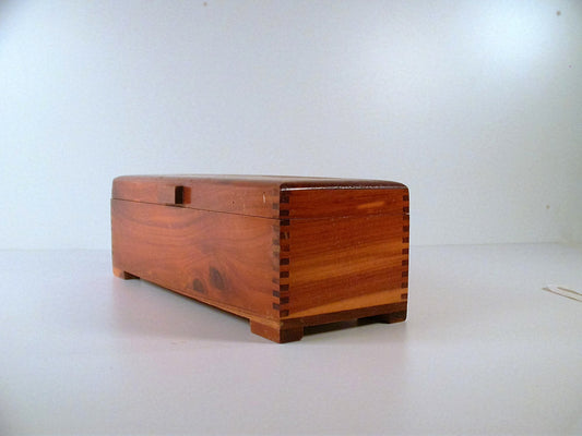 Vintage Spanish Cedar Wood Box | Vintage Rectangular Wood Box | Art Deco Cedar Box