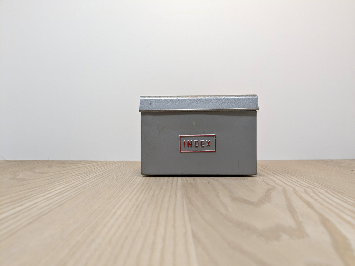Grey Powder Coated Index Box | Metal Storage Box