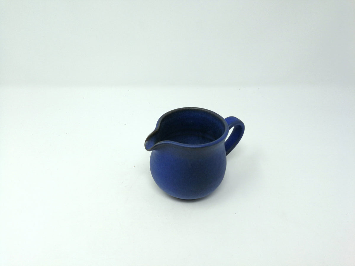 Grove Pottery Spouted Blue Creamer
