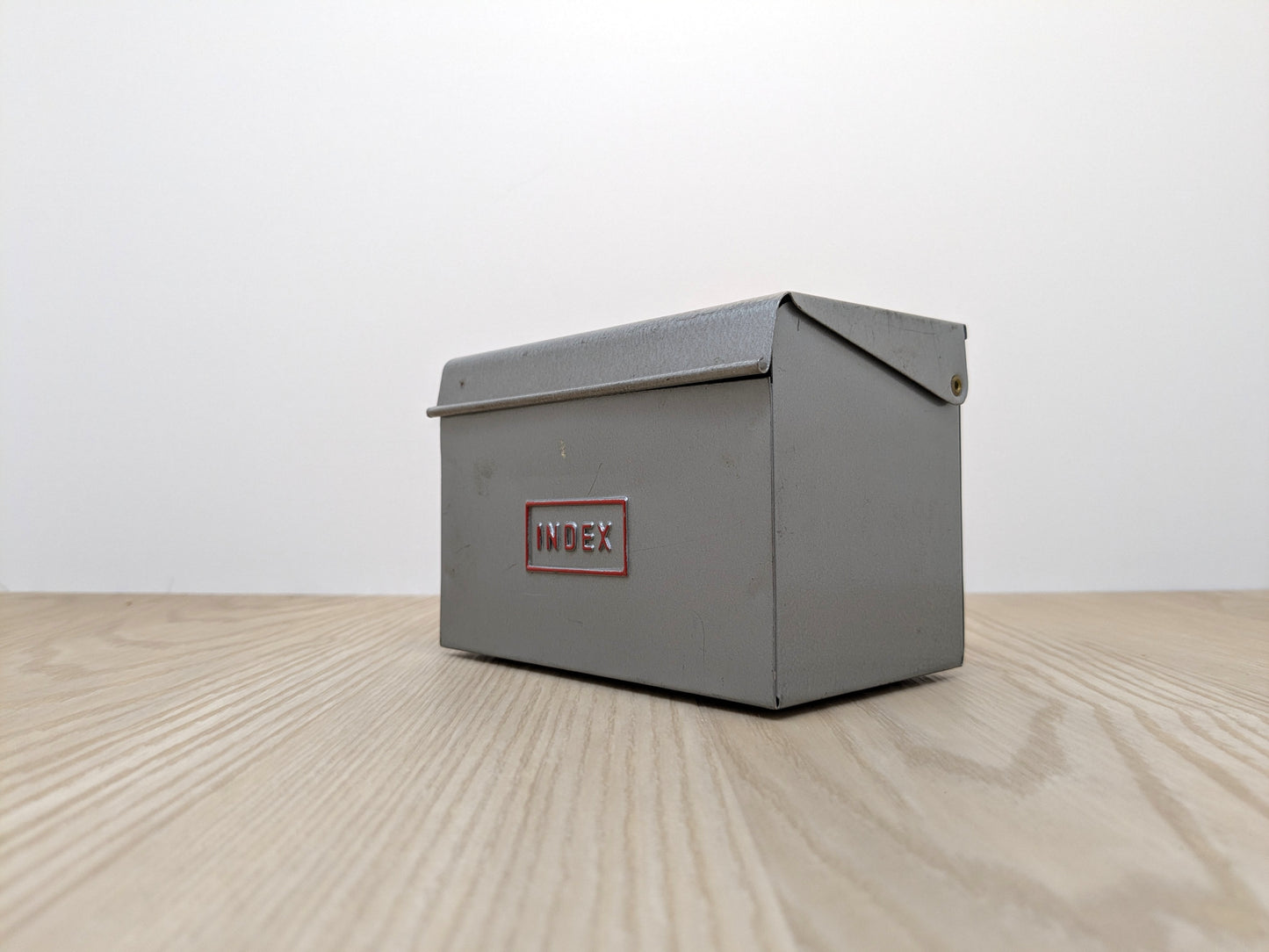 Grey Powder Coated Index Box | Metal Storage Box