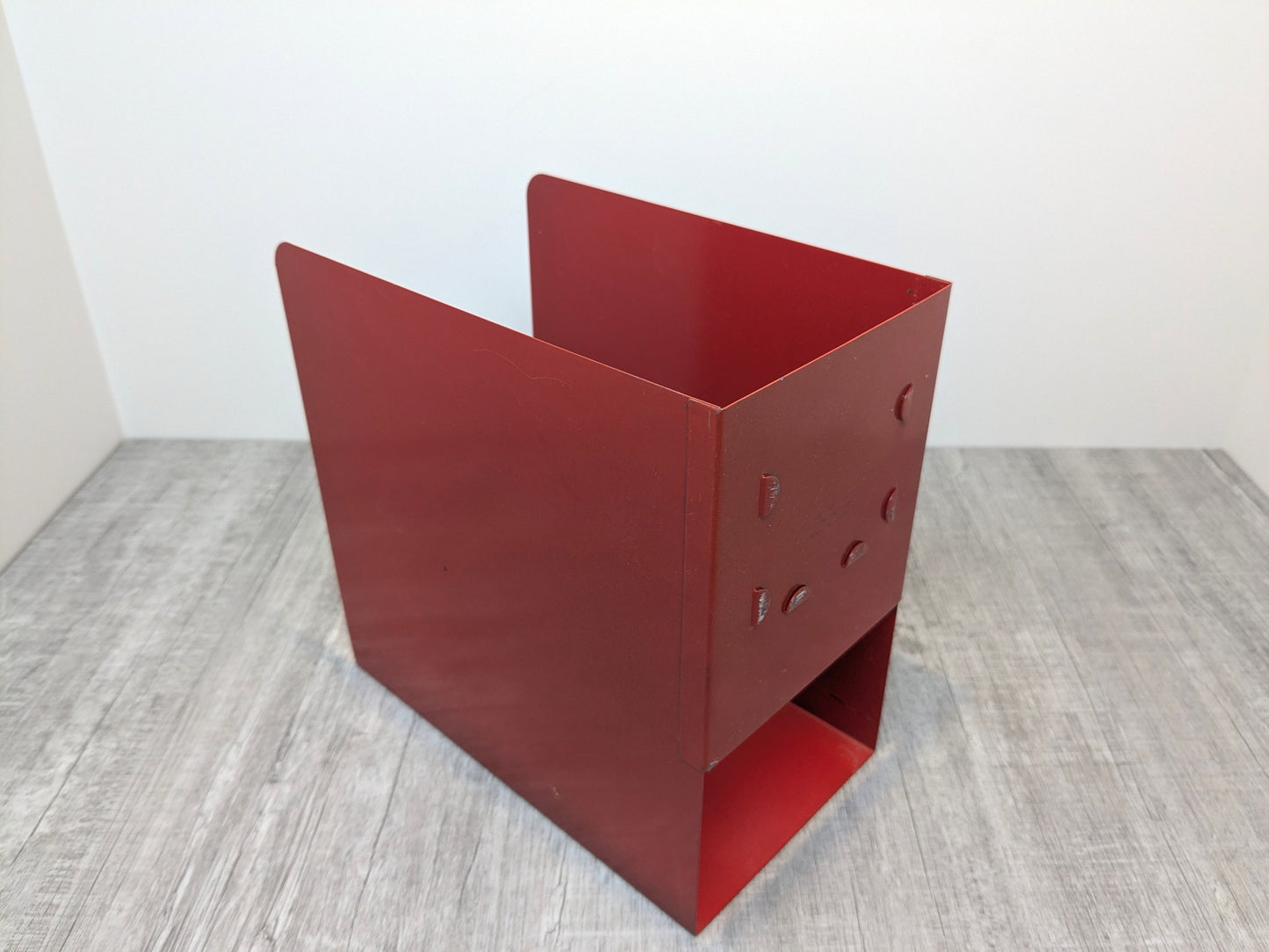 Vintage Metal Princeton Files | Brodart Red Magazine Holders